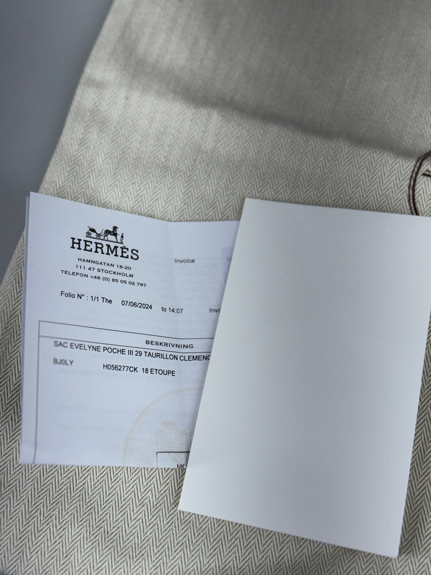 Hermés Evelyne 29 väska SV15843