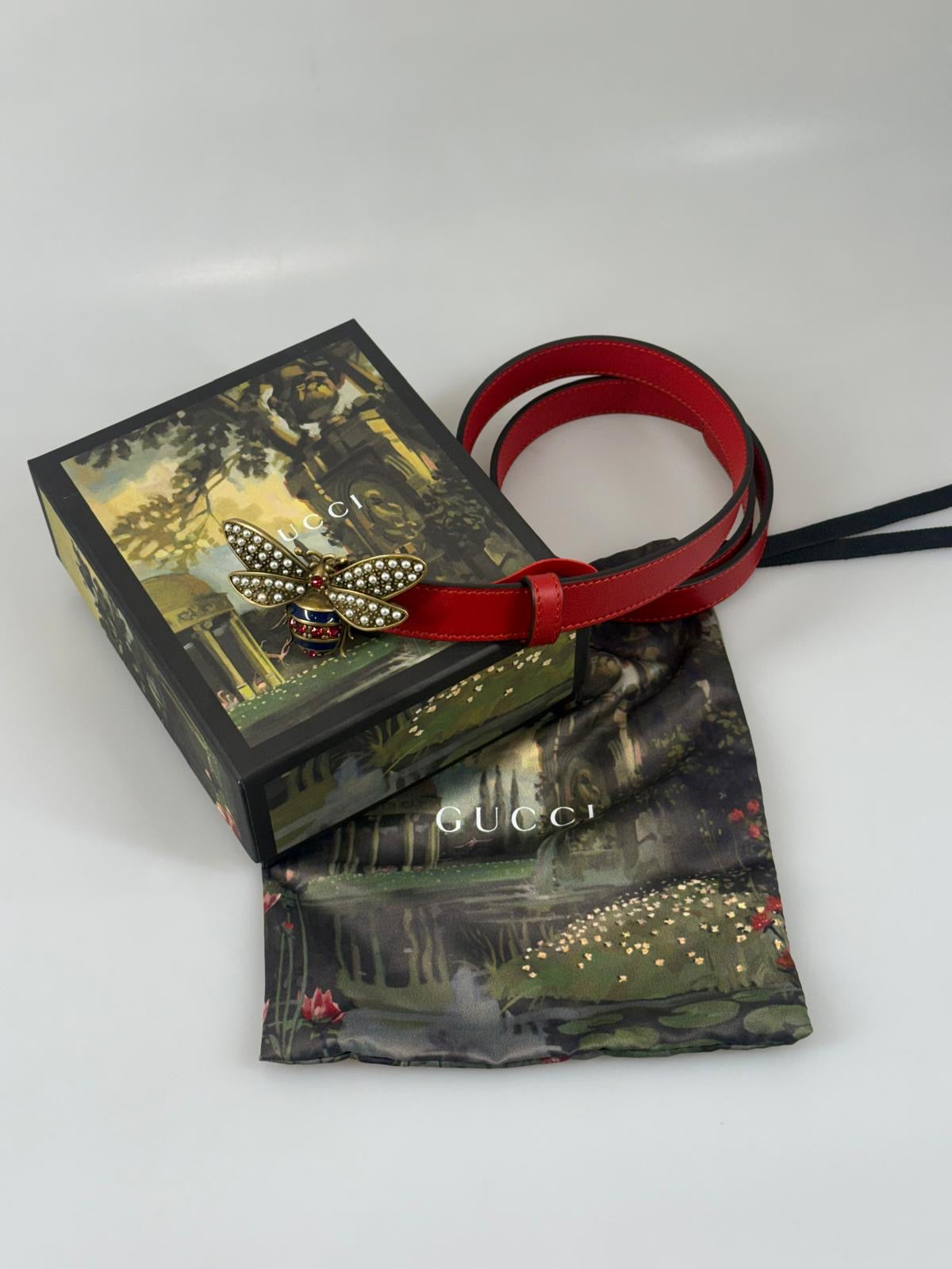 Gucci Queen Margaret Bee skärp 80 SV16031