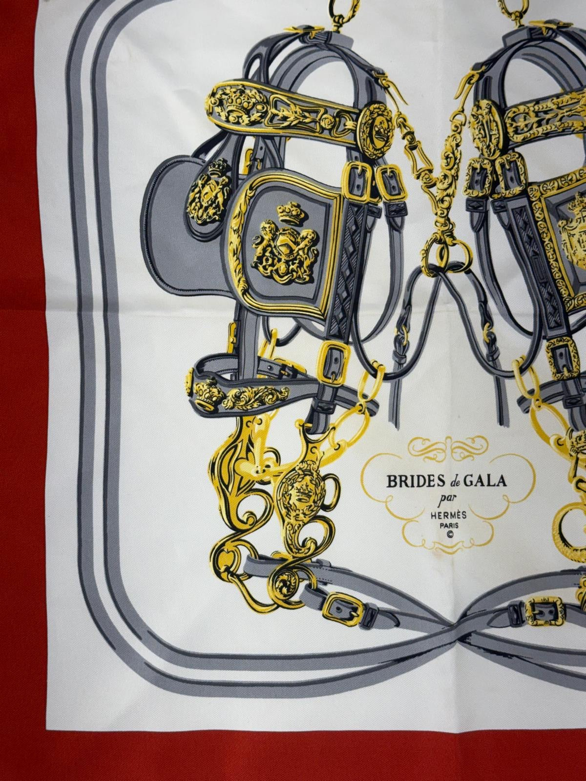 Hermès Brides de Gala Carré 45 sjal SV15087