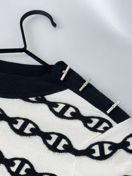 Hermès chaine d’ancre tröja 36 SV15235