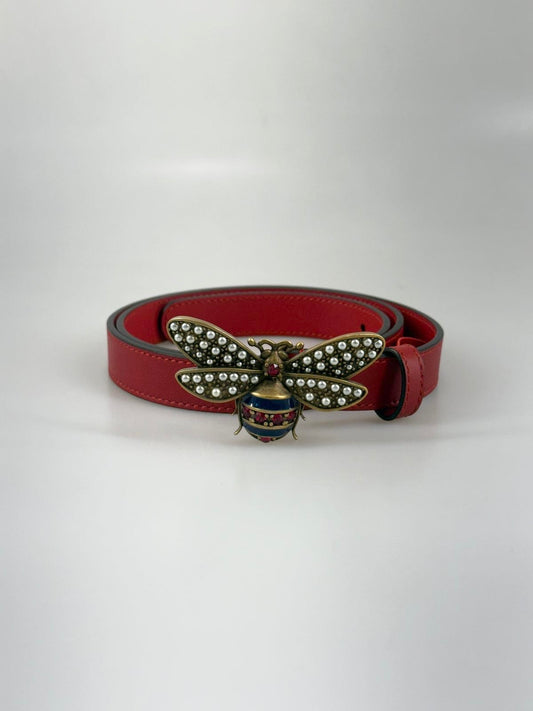 Gucci Queen Margaret Bee skärp 80 SV16031