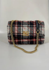 Balenciaga BB tweed väska SV11389