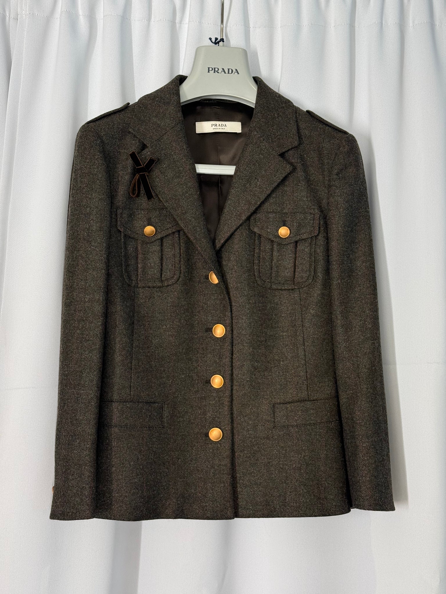 Prada tweed jacka 3XS SV14857