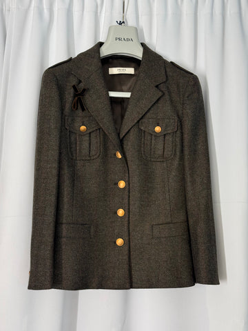 Prada tweed jacka 3XS SV14857