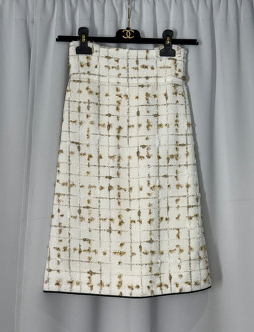 Chanel Fantasy tweed Kjol Fr 34 SV14854