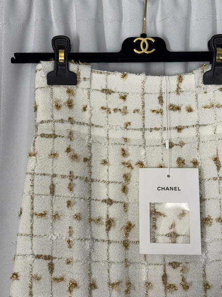 Chanel Fantasy tweed Kjol Fr 34 SV14854