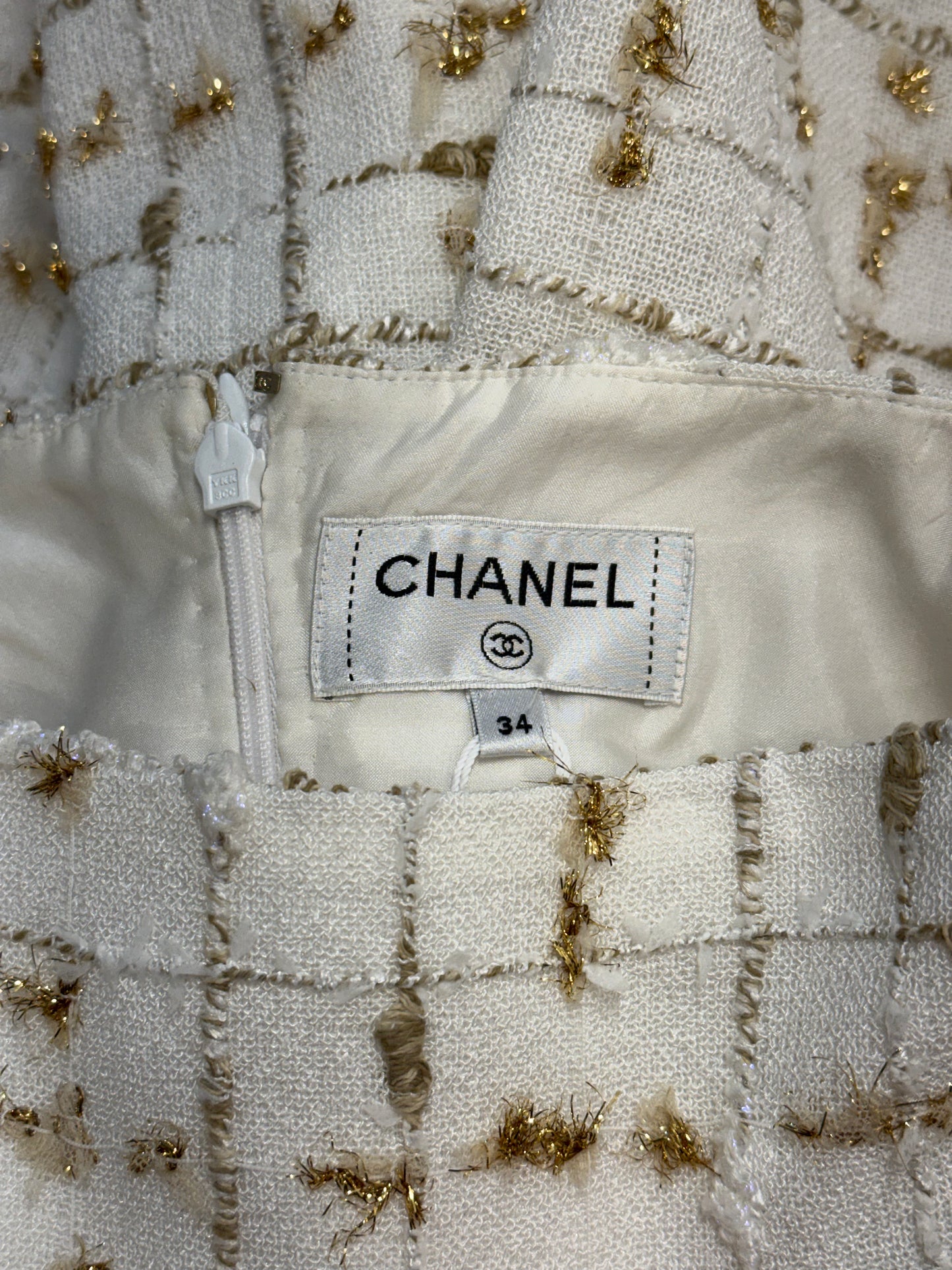 Chanel Fantasy tweed Kjol Fr 34 SV14854
