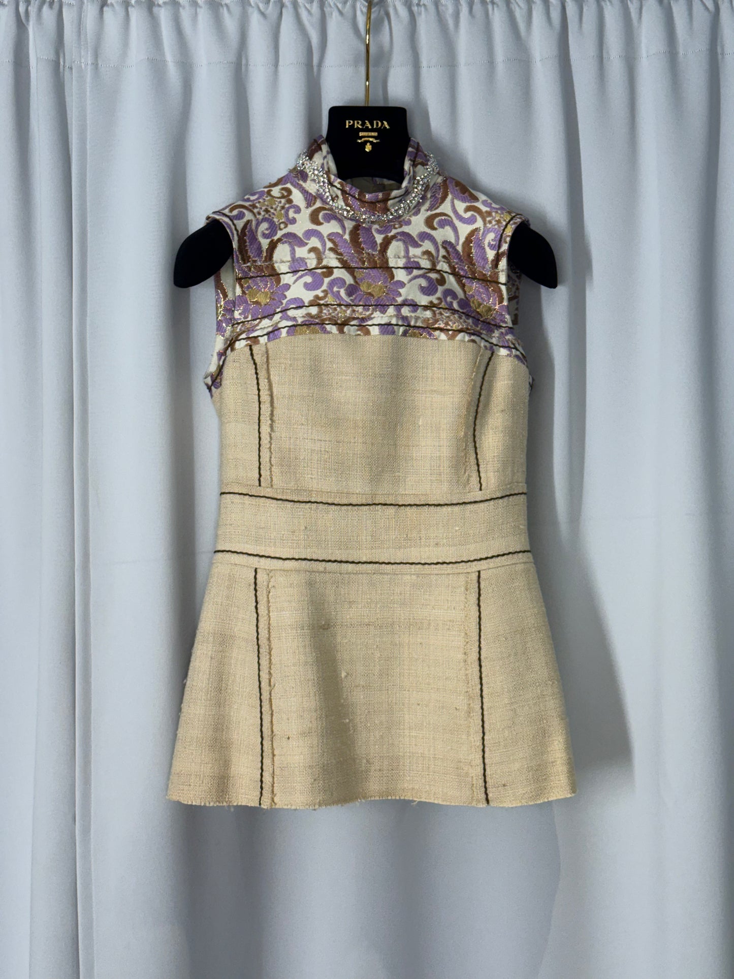 Prada dräkt topp + kjol 36 SV14859