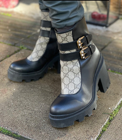 Gucci GG Supreme boots 39 SV11658