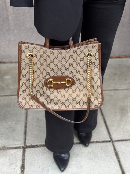 Gucci 1955 horsebit tote väska SV13942