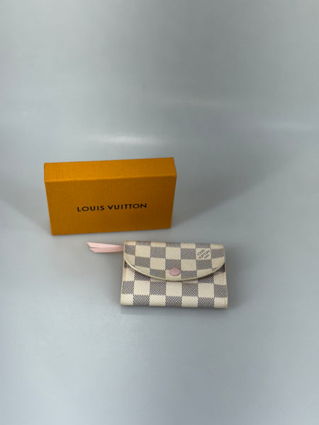 Louis Vuitton Rosalie Damier Azur plånbok SV14930