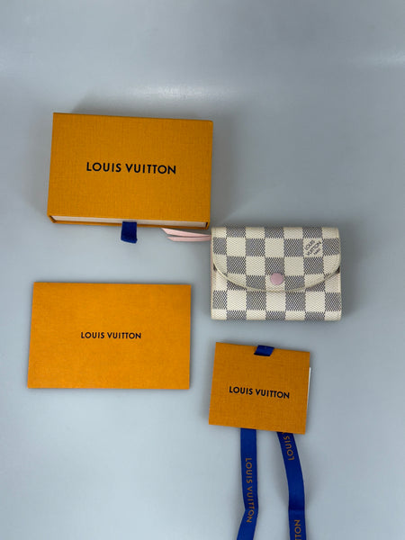 Louis Vuitton Rosalie Damier Azur plånbok SV14930