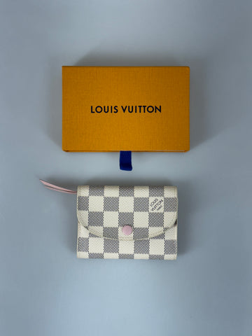 Louis Vuitton Rosalie Damier Azur plånbok SV14930