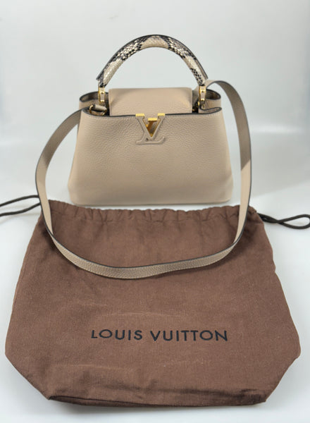 Louis Vuitton Capucines BB Pyton väska SV13239