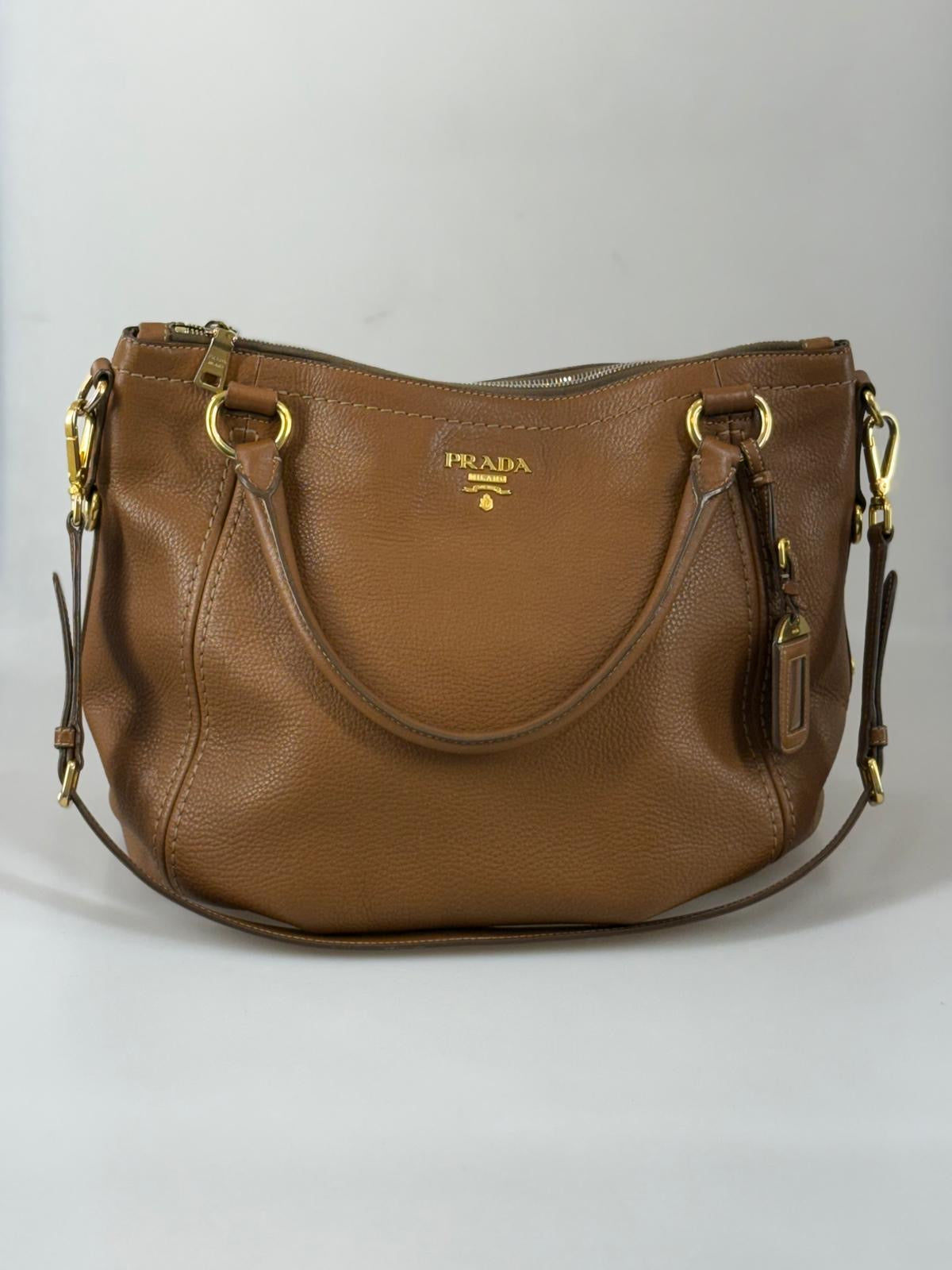 Prada Vitello Daino hobo väska SV15175