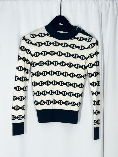 Hermès chaine d’ancre tröja 36 SV15235