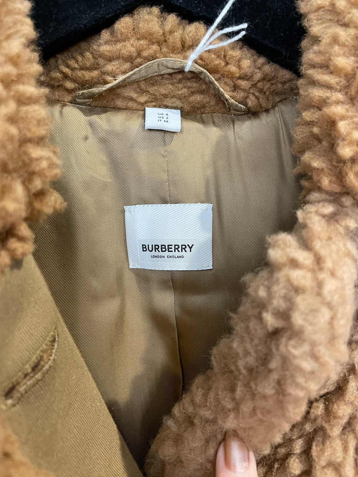 Burberry teddy bear coat kappa SV16627
